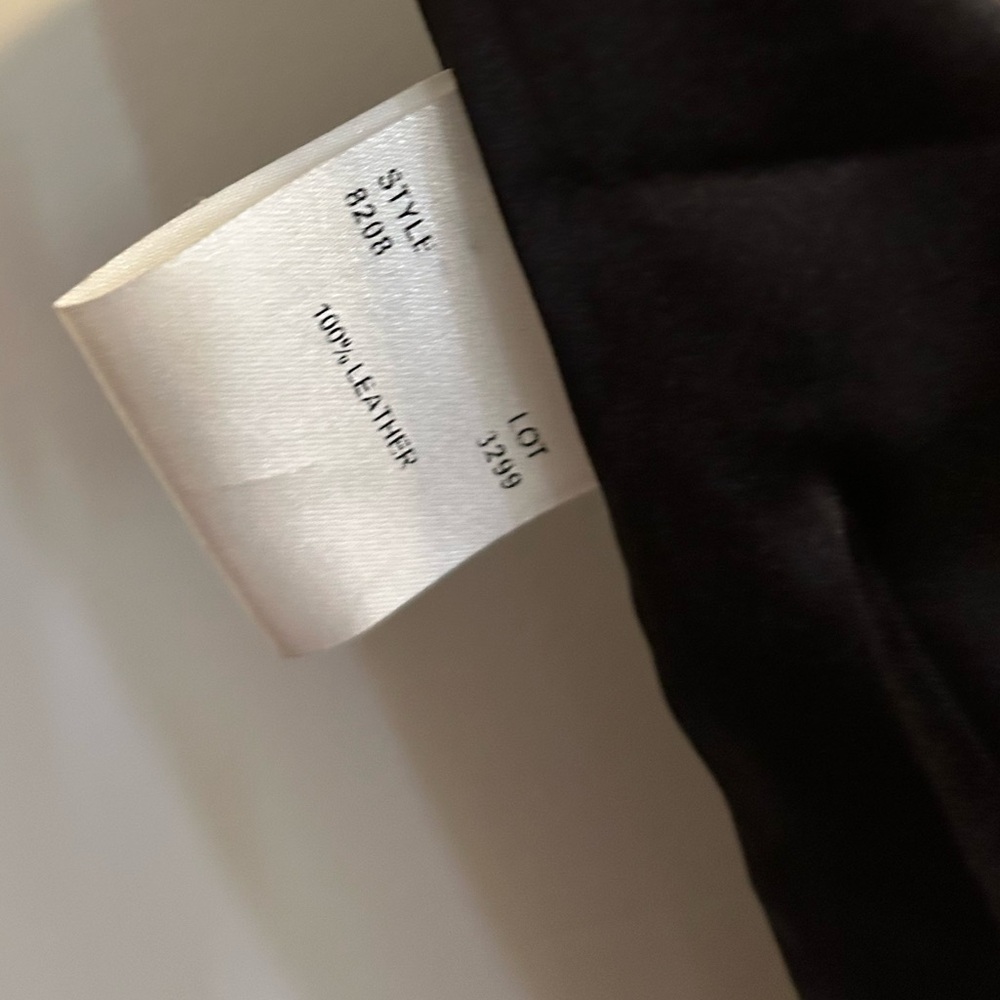 FOLIO SAKS FIFTH AVENUE chocolate Brown Leather Pencil Modi-Skirt - Picture 9 of 15